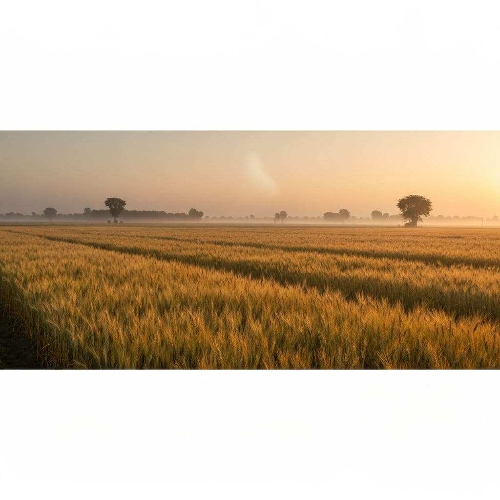KhetiWallah wheat farm at sunrise